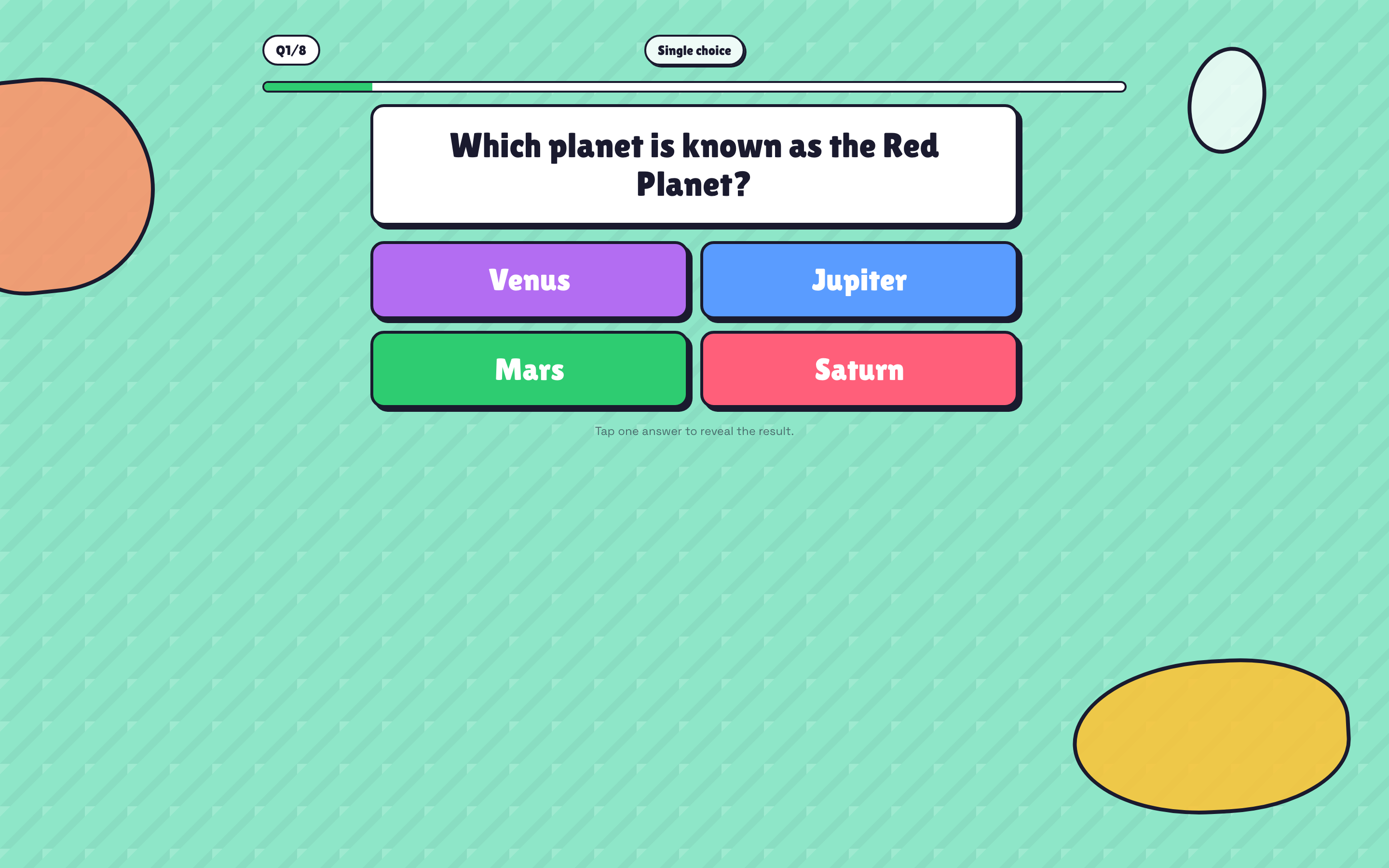 Pomlet embedded self-paced quiz player in an iframe